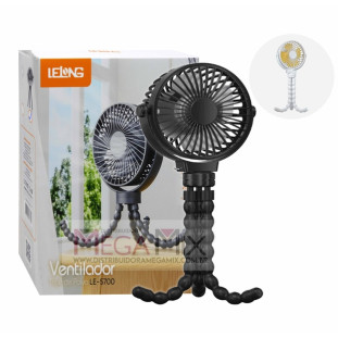 Mini Ventilador Portátil (Tripé Polvo) LE-5700 - Lelong