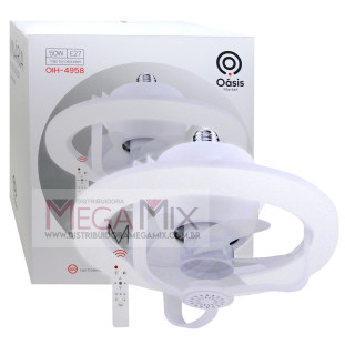 Ventilador de Teto com Lâmpada LED OIH-4958 - Oásis