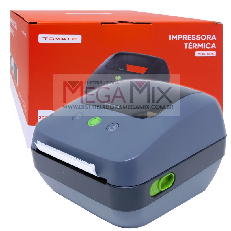 Impressora Térmica USB 203DPI 15x10cm MDK-008 | Mega Mix