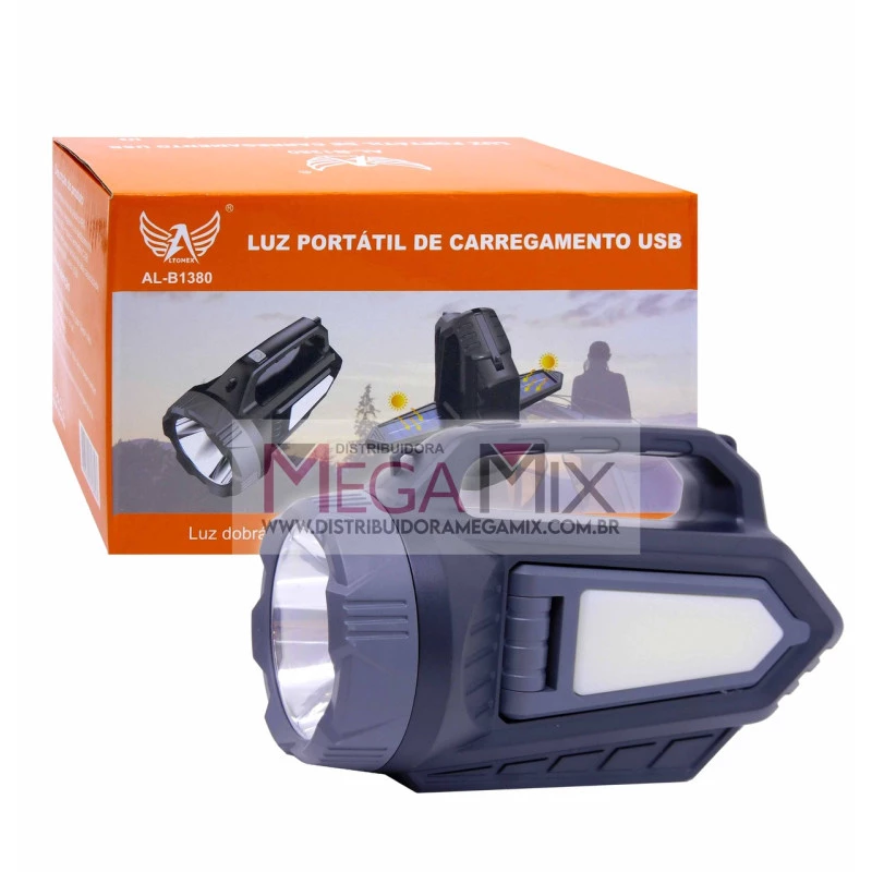Lanterna Solar Recarregável AL-B1380 Altomex | Mega Mix