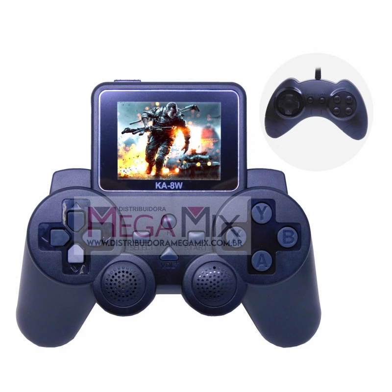 Mini Game com Controle 520 Jogos KA-8W | Mega Mix