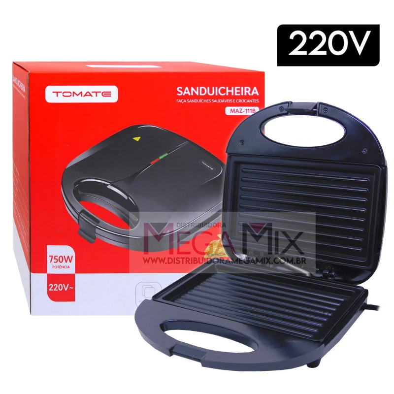 Sanduicheira Eletrica 220V MAZ-111B Mega Mix
