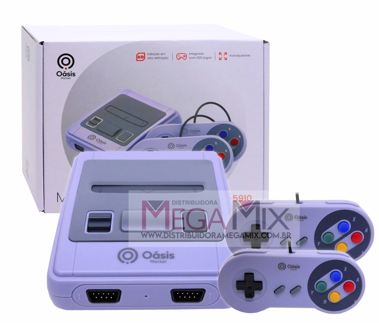 Mini Game Clássico com 620 jogos OIH-5910 | Mega Mix