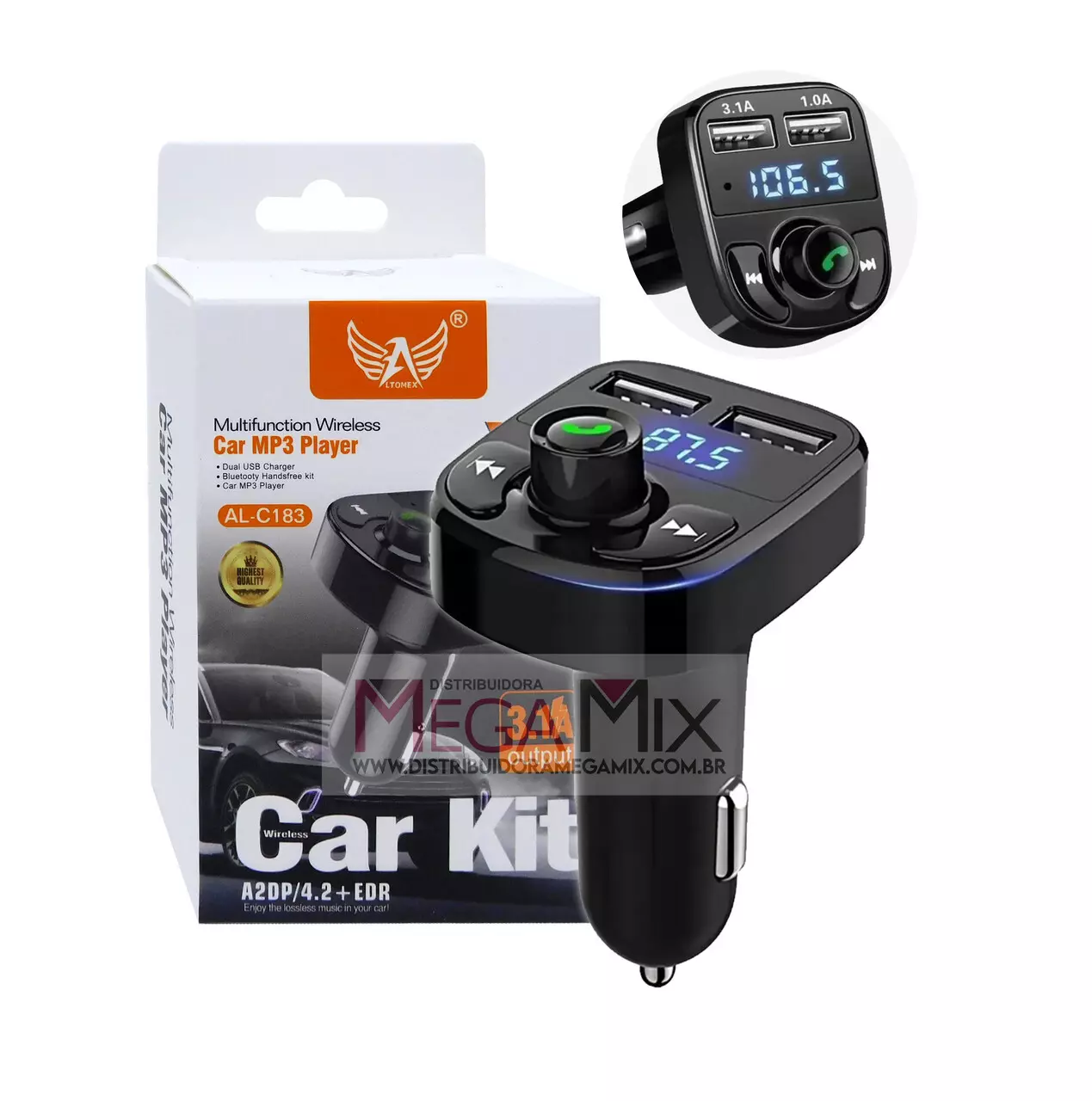 Alpine REGIUS ACE Bluetoothユニット Transmissor FM Bluetooth AL-C178 - Altomex | Mega Mix