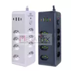 Filtro de Linha 8 Tomadas + USB/USB-C Bivolt 2M KA-7588 - Kapbom