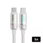 Cabo Turbo Tipo C + Tipo C com Visor 60W 1M CB120 - A'Gold