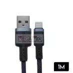Cabo de Dados USB + Iphone 5.0A 1M CB67-2 - A'Gold