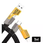 Cabo de Dados 4 em 1 Tipo C/USB + Iphone/Tipo C 65W 1M CB-74 - A'Gold