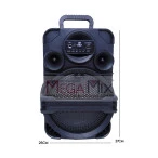 Caixa de Som Portáil Bluetooth com Microfone 8" 10W KA-8961 - Kapbom