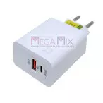 Carregador USB + USB-C 25W CA48-4 - A'Gold