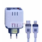 Carregador Turbo USB C + Iphone GaN 65W KD-693CL - Kaidi