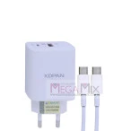 Carregador UBS + USB-C para Tipo C GaN 35W 3A KN-671CC - Kdpan