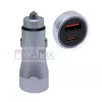 Carregador Veicular USB + USB-C 48W 2.5A CE-G1066 - Celark