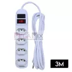 Filtro de Linha 4 Tomadas Bivolt 3M SL7634 - Knup