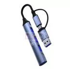 Hub 4 em 2 USB/Tipo C para 4 Portas USB KA-1222 - Kapbom