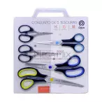 Kit com 5 Tesouras OIA-8243 - Oásis