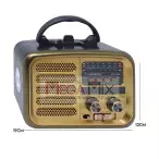 Rádio Portátil Recarregável Bluetooth AM/FM/SW/USB KA-5585 - Kapbom