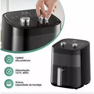 Fritadeira Elétrica Air Fryer 3L 1200W 110V ON-FT106/110V - Onistek