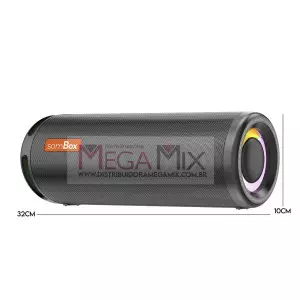 Caixa de Som Bluetooth 50W D-X007 - SomBox