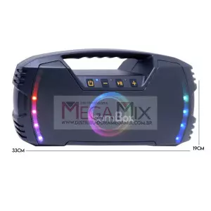 Caixa de Som Bluetooth 60W D-XK205 - SomBox