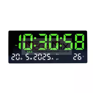 Relógio Digital de Parede OIH-6236 - Oásis 