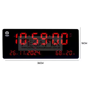 Relógio Digital de Parede OIH-6208 - Oásis 