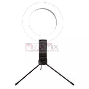 Iluminador Ring Light 6'' com Mini Tripé OR-PL06 - Oberon