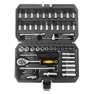 Kit Jogo de Chave Catraca e Soquete 53 Peças BOM-3913 - Bomvink