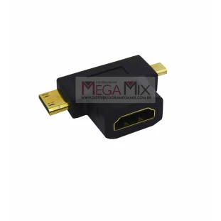 Adaptador HDMI (F) para Mini USB (M) / Micro USB (M) KP-HM026 - Knup