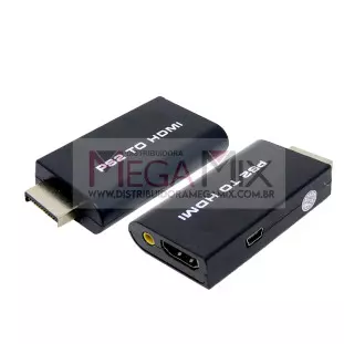 Adaptador Conversor PS2 para HDMI MTV-718 - Tomate
