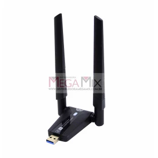 Adaptador Wireless com 2 Antenas USB 3.0  AC2600 2600Mbps AL-UAC32AB - Altomex
