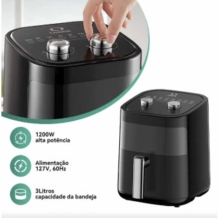 Fritadeira Elétrica Airfryer 3L 1200W 110V ON-FT106/110V - Onistek