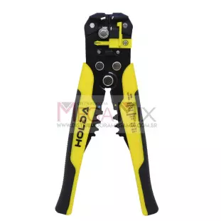 Kit Alicate de Crimpar/Descascador + Terminais Elétricos 260 peças H1312 - Hold