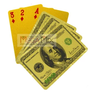 Baralho de Plástico (Dólar Dourado) OIF-7811 - Oásis