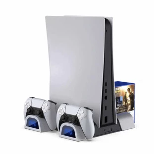 Base Multifuncional com Cooler e Carregador de Controle p/ PS5 TP5-3536B - Dobe