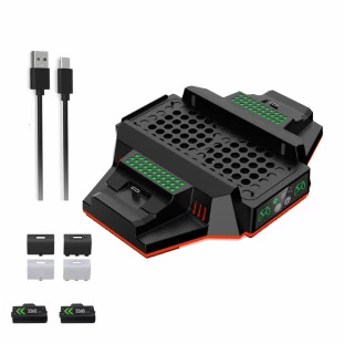 Kit Cooler e Carregador com 2 Baterias para X-Series S TYX-3612 - Dobe