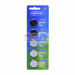 Bateria Lithium 3v - Cartela 5 Unidades KP-BT2032 - Knup