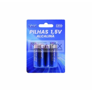 Pilha Alcalina 1,5V c/2 KP-LR14 - Knup