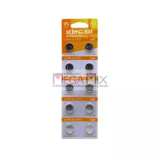 Bateria Alcalina LR1130/AG10 1.5V 10 Unidades LE-7999-20-LR1130 - Lelong