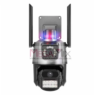 Camera de Segurança IP Lente Dupla com 2 Antenas KA-S095 - Kapbom