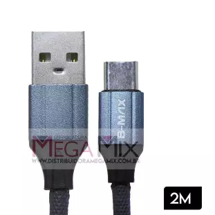 Cabo de Dados USB + Tipo C 2M BM8630 - Bmax