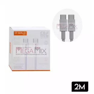 Cabo Turbo Tipo C + Tipo C 60W 2M CB-105 - A'Gold