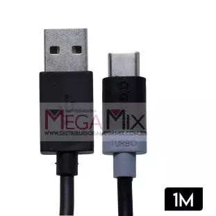Cabo de Dados USB + Tipo C 30W 1M CB10-3 - A'Gold