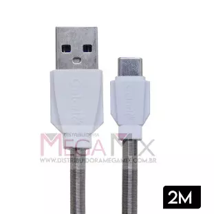 Cabo de Dados USB + Tipo C 3.1A 2M CE-C1308C-2M - Celark