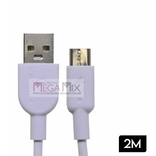 Cabo de Dados USB + Tipo C 3.A 2M KAP-2M-TY - Kapbom