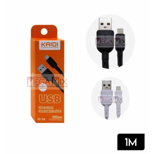 Cabo de Dados USB + Iphone 1M KD-28A - Kaidi