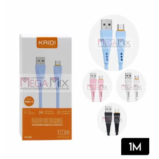 Cabo de Dados USB + Tipo C 1M KD-355C - Kaidi