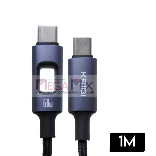 Cabo de Dados Tipo C + Tipo C 1M KD-41CC - Kaidi