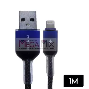 Cabo de Dados USB + Iphone 1M LE-883P - It-Blue