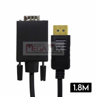 Cabo DisplayPort para VGA 1.8M KP-YP5007 - Knup